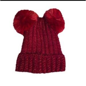 Girl Beanie With Puffy Ears. New. Different Colors.